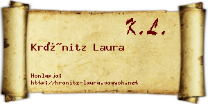 Kránitz Laura névjegykártya